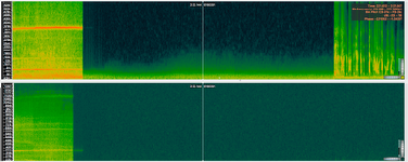 Spettrogramma - Glissando turbine e motori